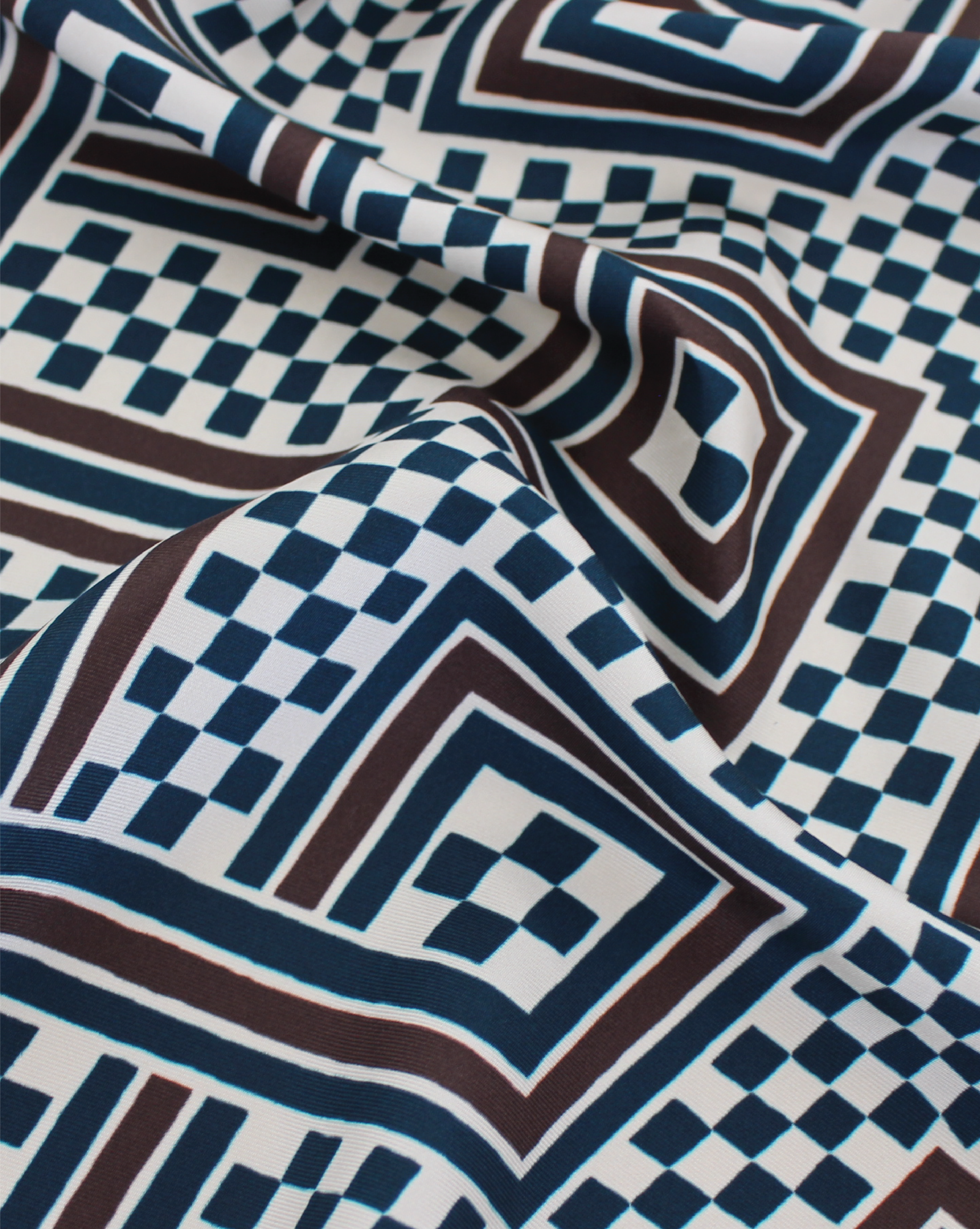 Lisu Ya Mokonzi Silk Scarf | Navy 60cm