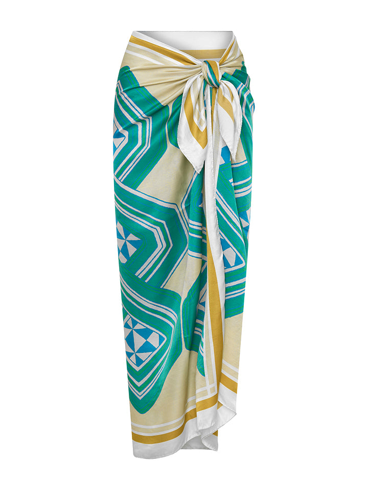 Diama Silk Sarong | Blue