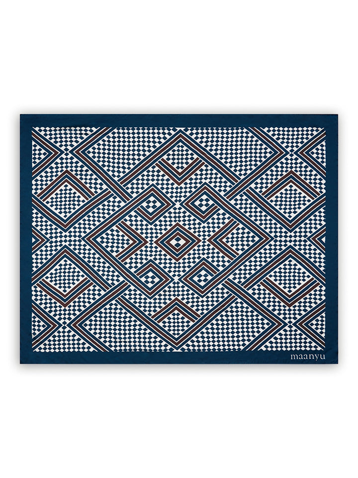 Lisu Silk Sarong | Navy