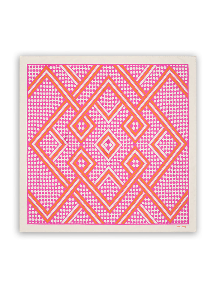 Lisu Ya Mokonzi Silk Scarf | Pink 90cm