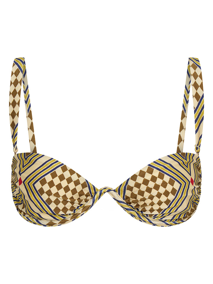 Kasai Ruched Underwire Bikini Top