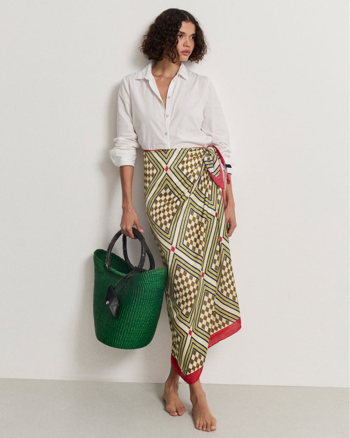 Kasai Silk Sarong | Yellow