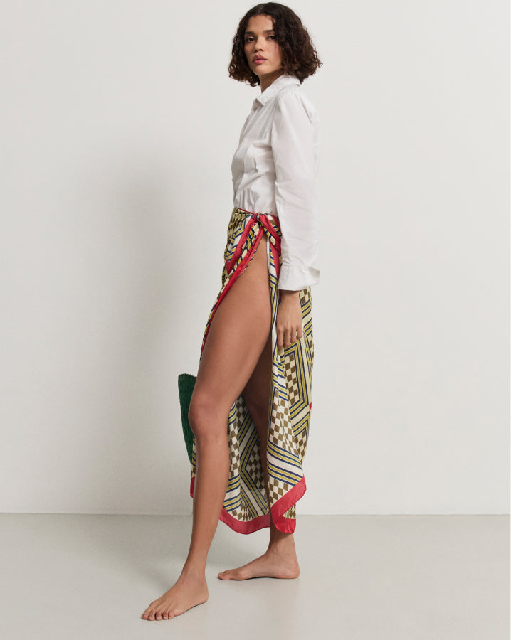 Kasai Silk Sarong | Yellow