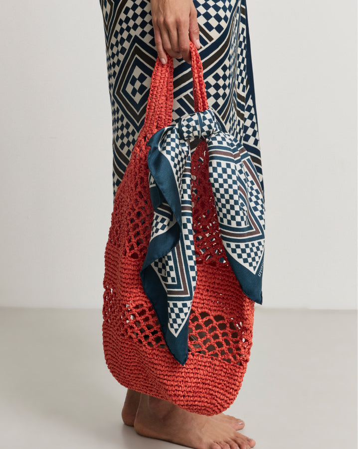 Lisu Silk Sarong | Navy