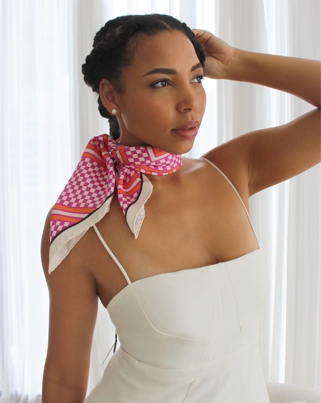 Women's Scarves Online | Made In Italy | Lisu Ya Mokonzi Scarf - Ruby