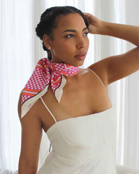 Women's Scarves Online | Made In Italy | Lisu Ya Mokonzi Scarf - Ruby