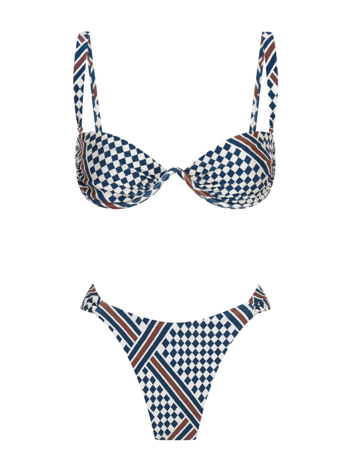 Lisu Ruched Underwire Bikini Top